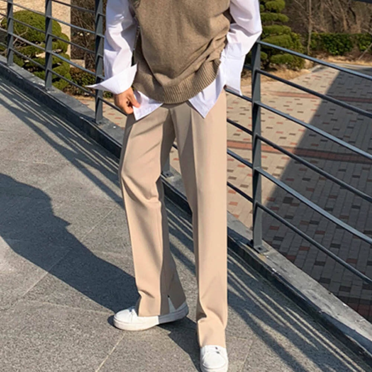 ワイドレッグストレートスーツパンツ　MT0080043