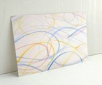 抽象水彩画「カーブ」ポストカード/3枚セット naturako