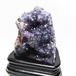 アメジスト クラスター ウルグアイ産 カルサイト付き アメシスト 紫水晶 原石 置物 花型 台座付属 一点物  182-5953