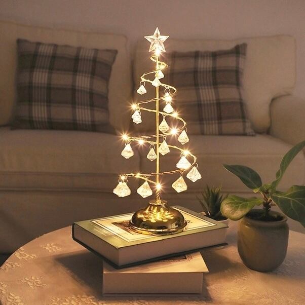 Christmas crystal tree / クリスマス クリスタル ツリー LED ムードライト ランプ 照明 韓国 北欧 インテリア 雑貨