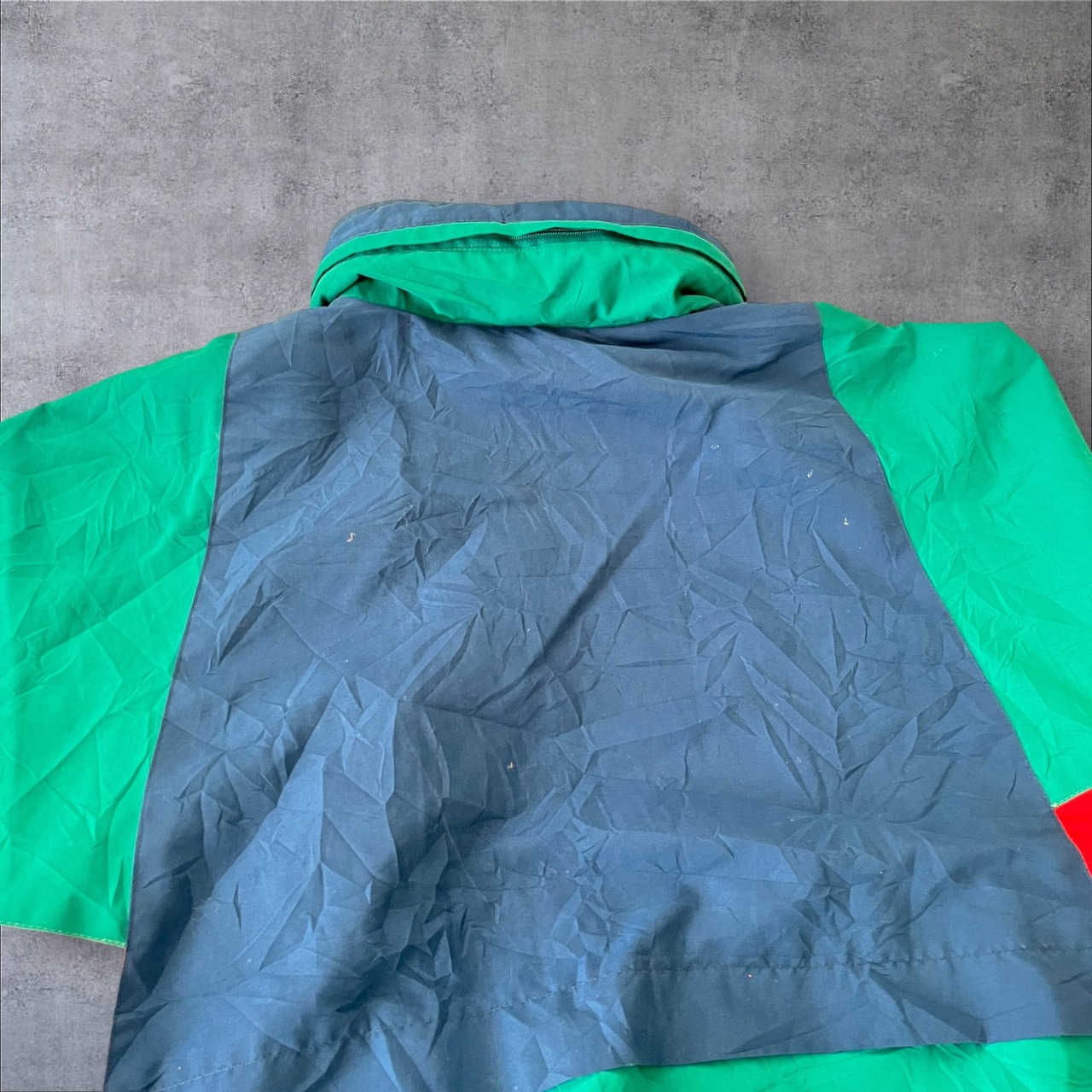 90s London FOG China Color Block Nylon Jacket