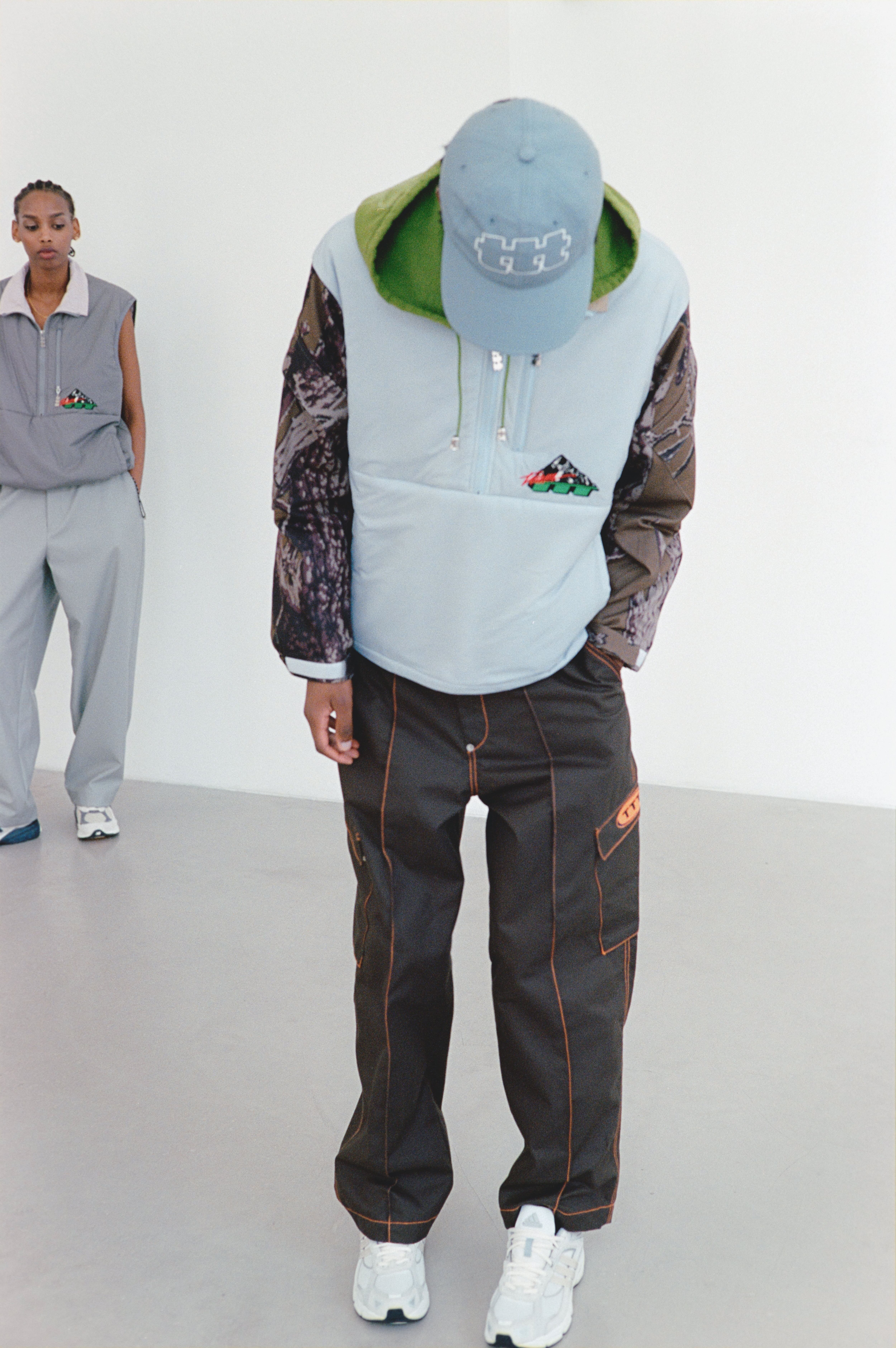 TTTMSW TTT LOGO sweat 細う pants（GREEN）