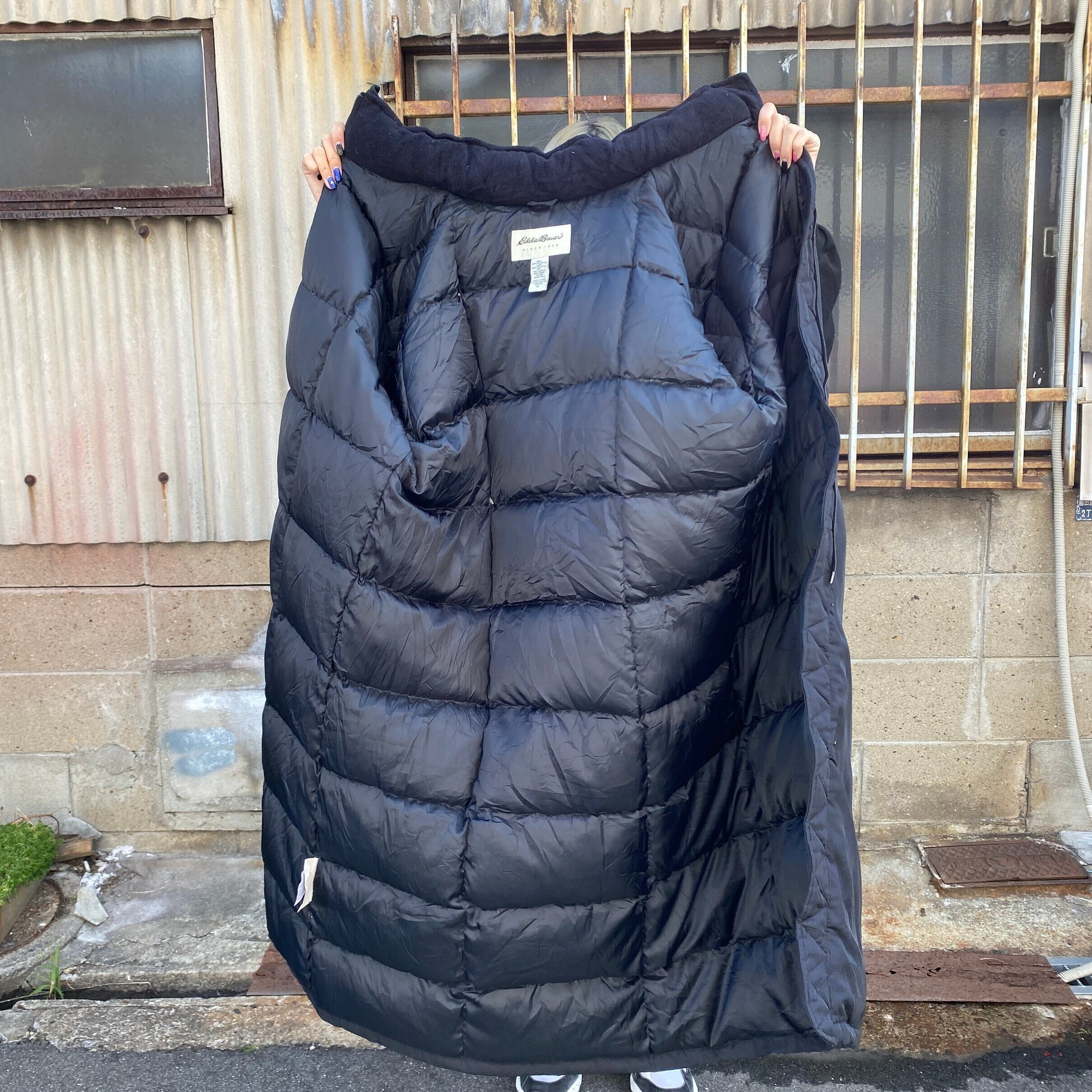 ビッグサイズ Eddie Bauer エディーバウアー ロング丈 グースダウン