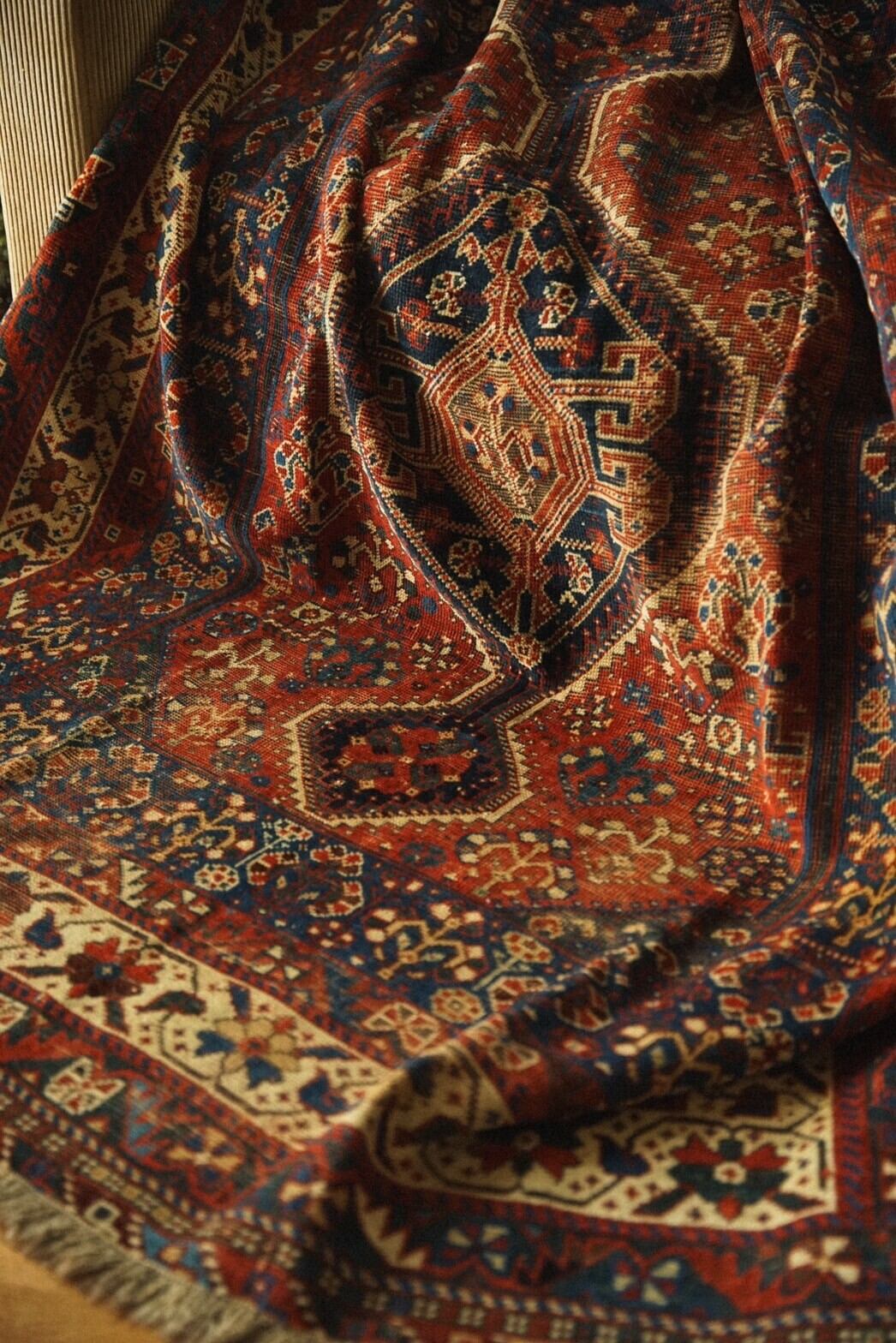 946 -Antique Khamseh rug