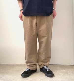 comm.arch. / Cotton Linen Typewriter Trousers