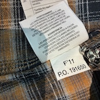 Carhartt ダック生地 ワークシャツ 企業モノ 裏地ネル チェックライニング ベージュ カーハート