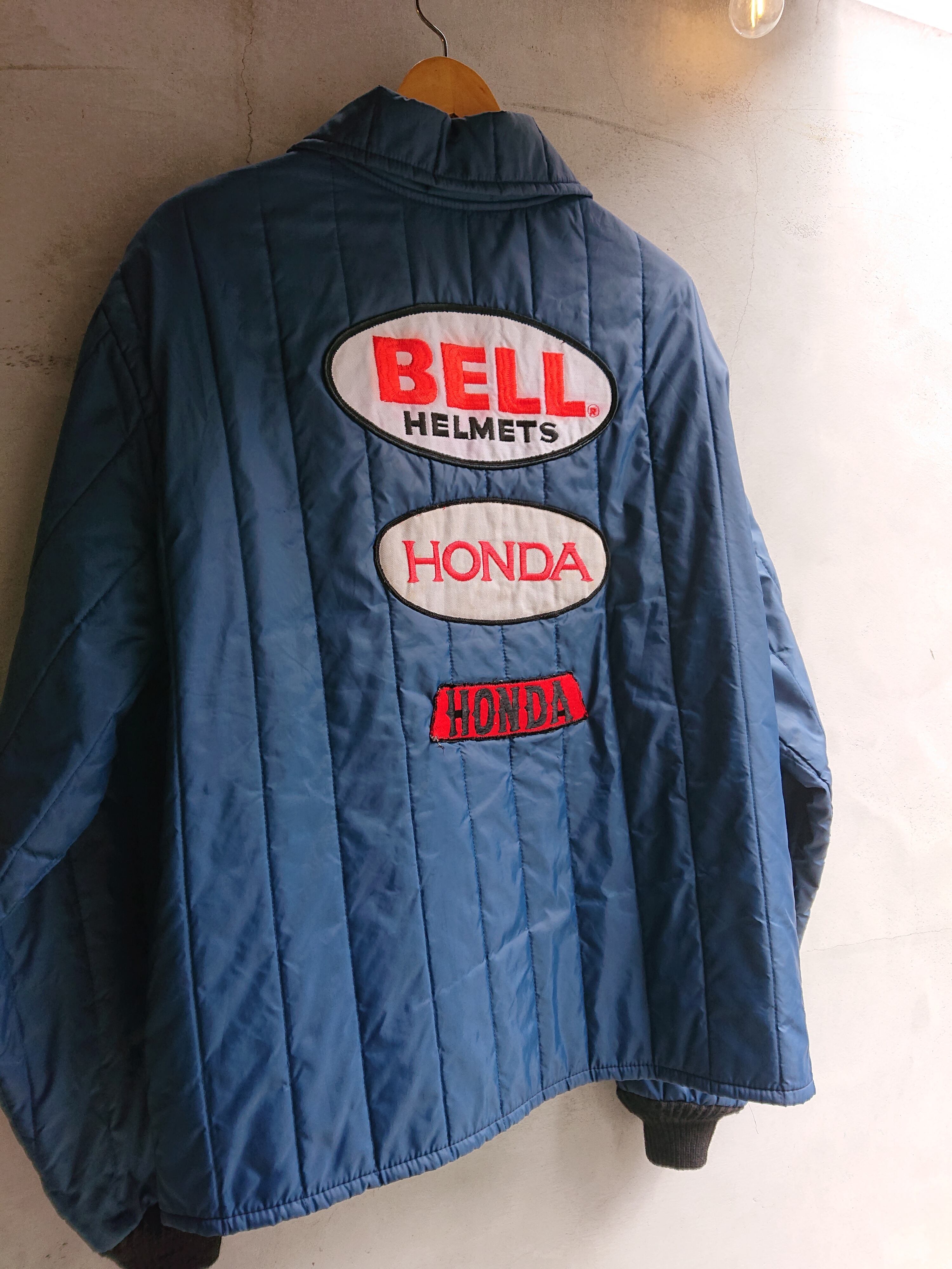 【希少】70s TALONジップ ベルベット キルティングジャケット ブルー 1970s BELL/HONDA NYLON QUILTING JACKET | BOW & ARROW WEB STORE