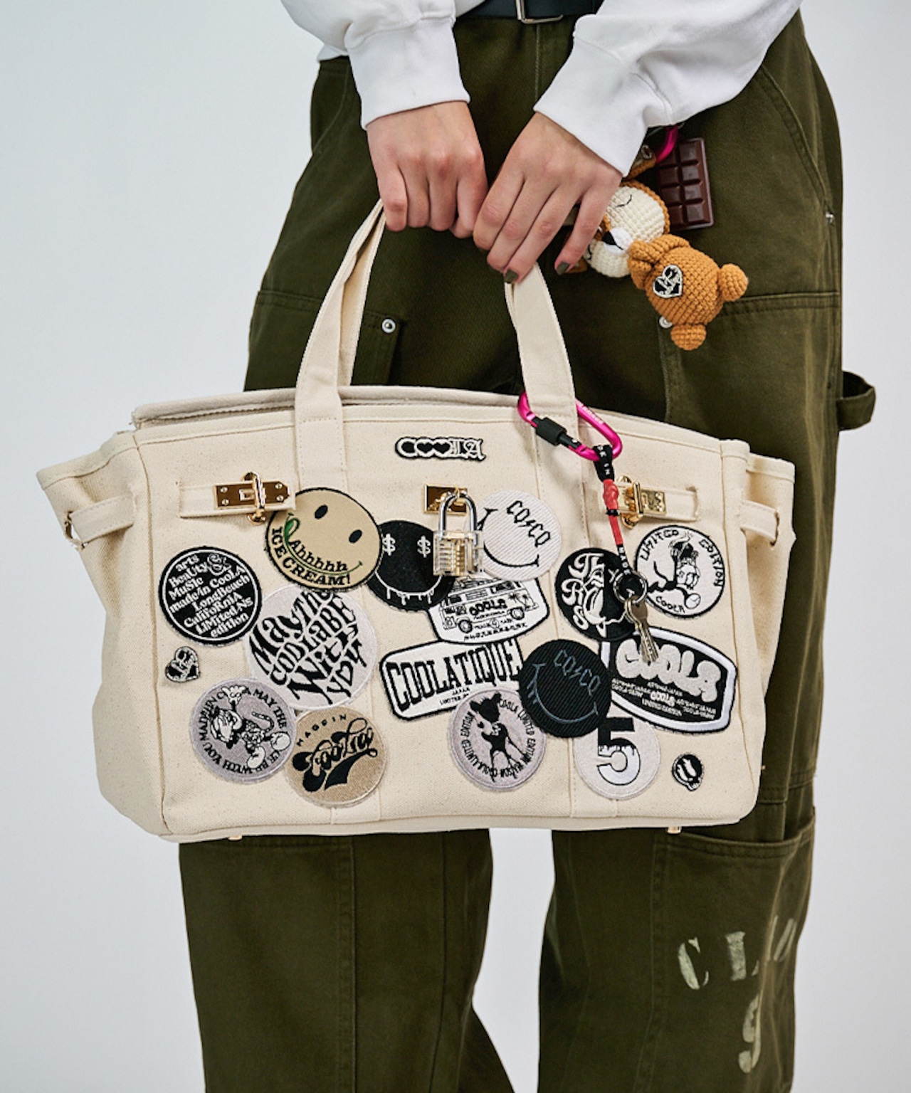 【直営限定ITEM】TYPE-H マルチワッペンターンロックハンドバッグ CQ-48507H