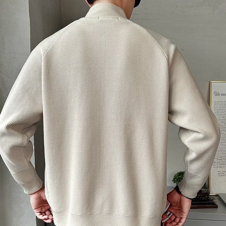 フルジップ クロップド丈 ニット ジャケット 2color OJ0598 | R-Base