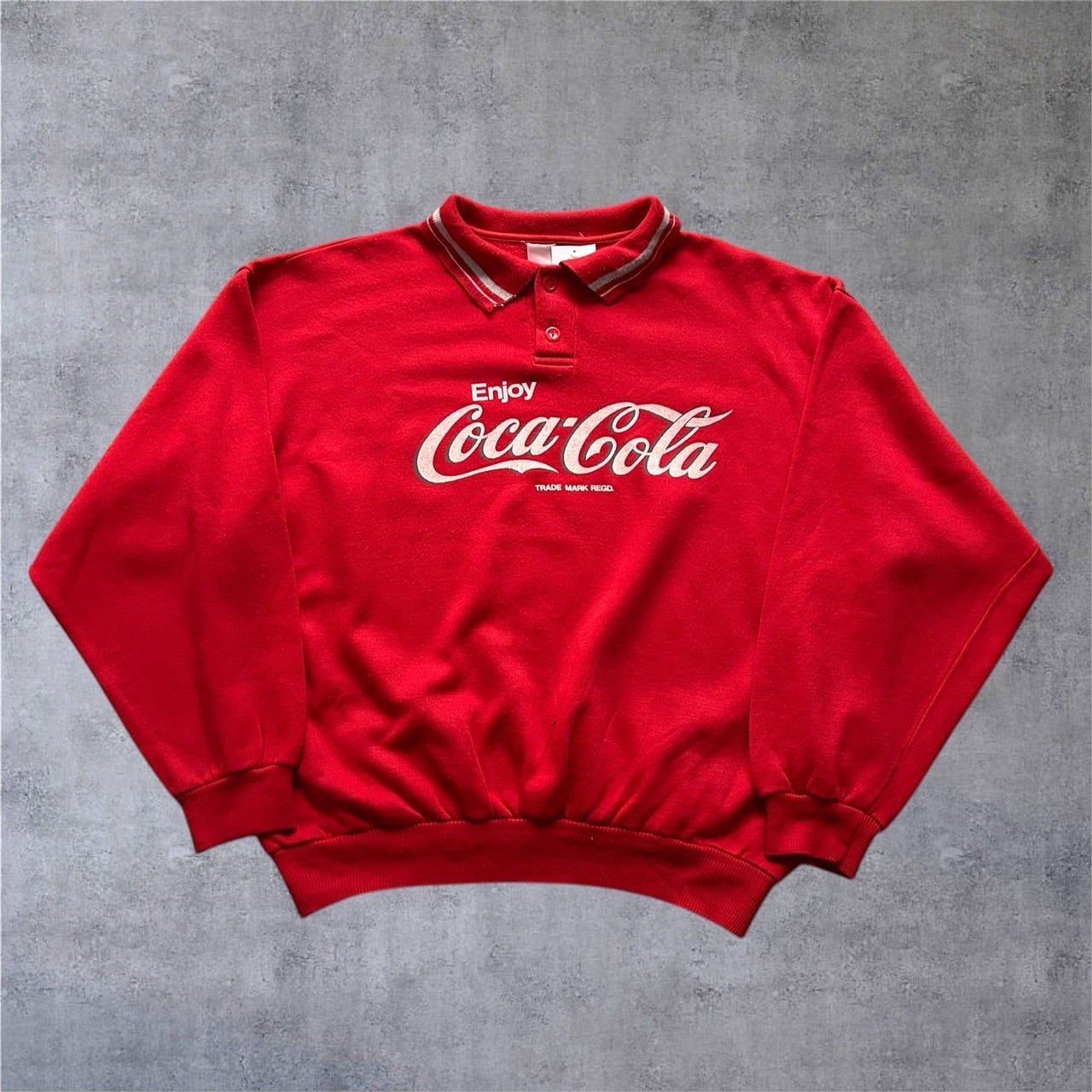 〜1990s Coca-Cola Sweat Polo Shirt【高円寺店】