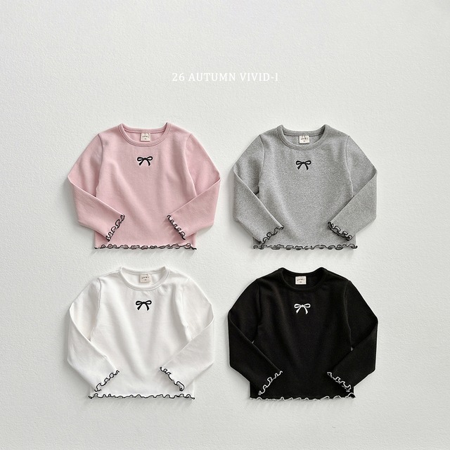 ribbon span nali tee【VIVID】※※10月下旬発送予定