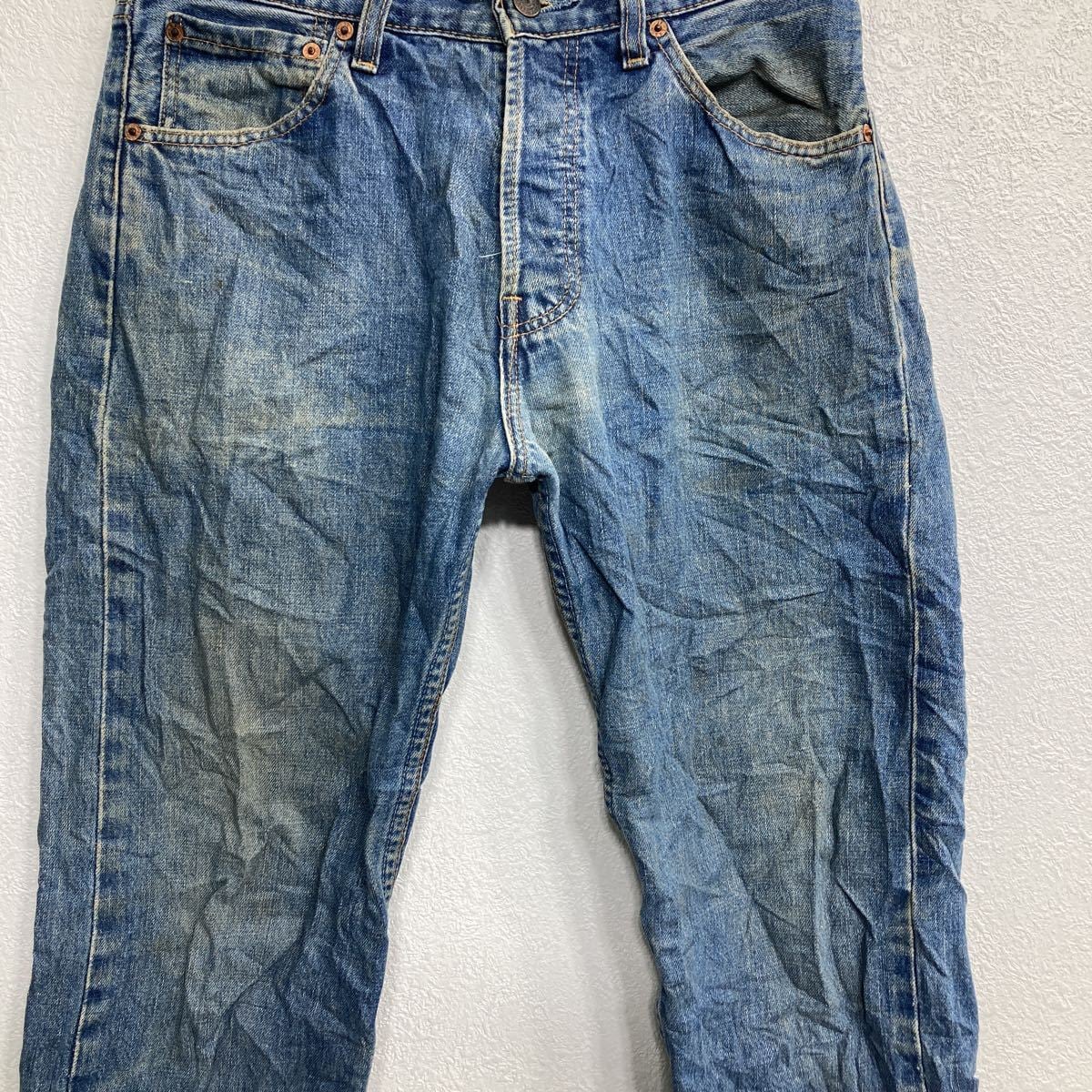 Levi's 590 デニムパンツ W31 リーバイス ボタンフライ ブルー 古着卸