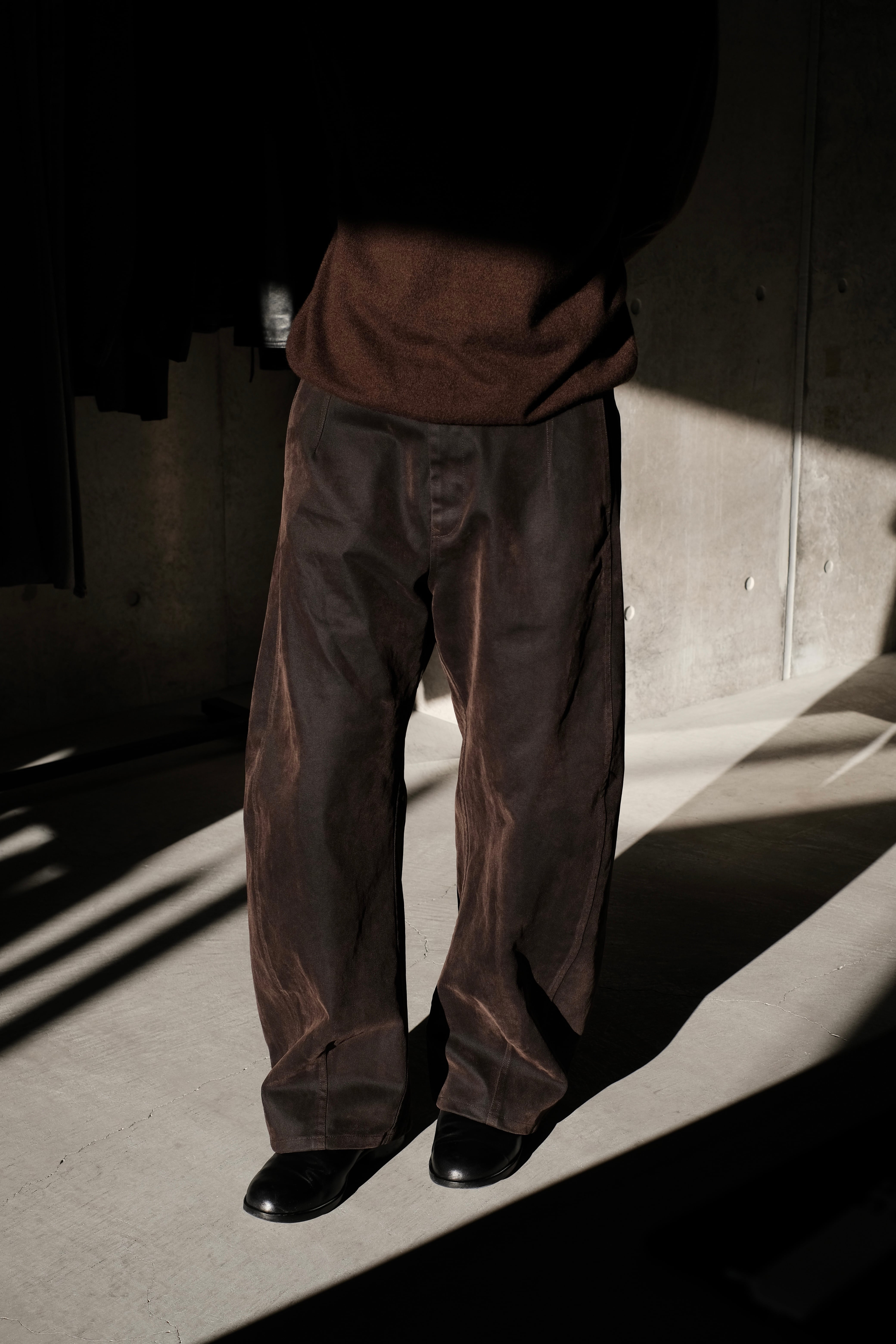 OMAR AFRIDI / WASHED PINA TROUSERS | LIVING