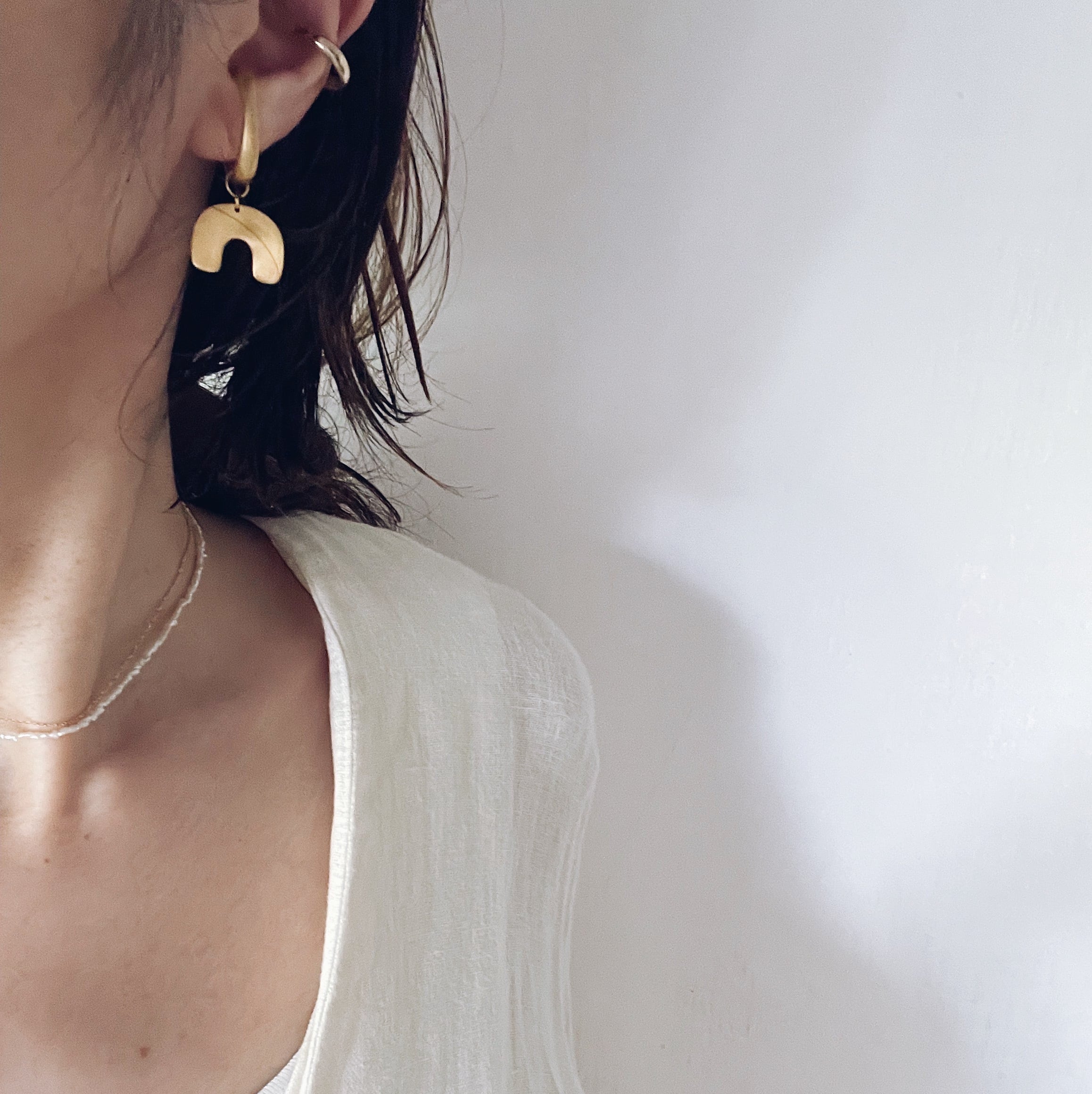 ear cuff(ゴールドコーティングsilver950/mirror/M)