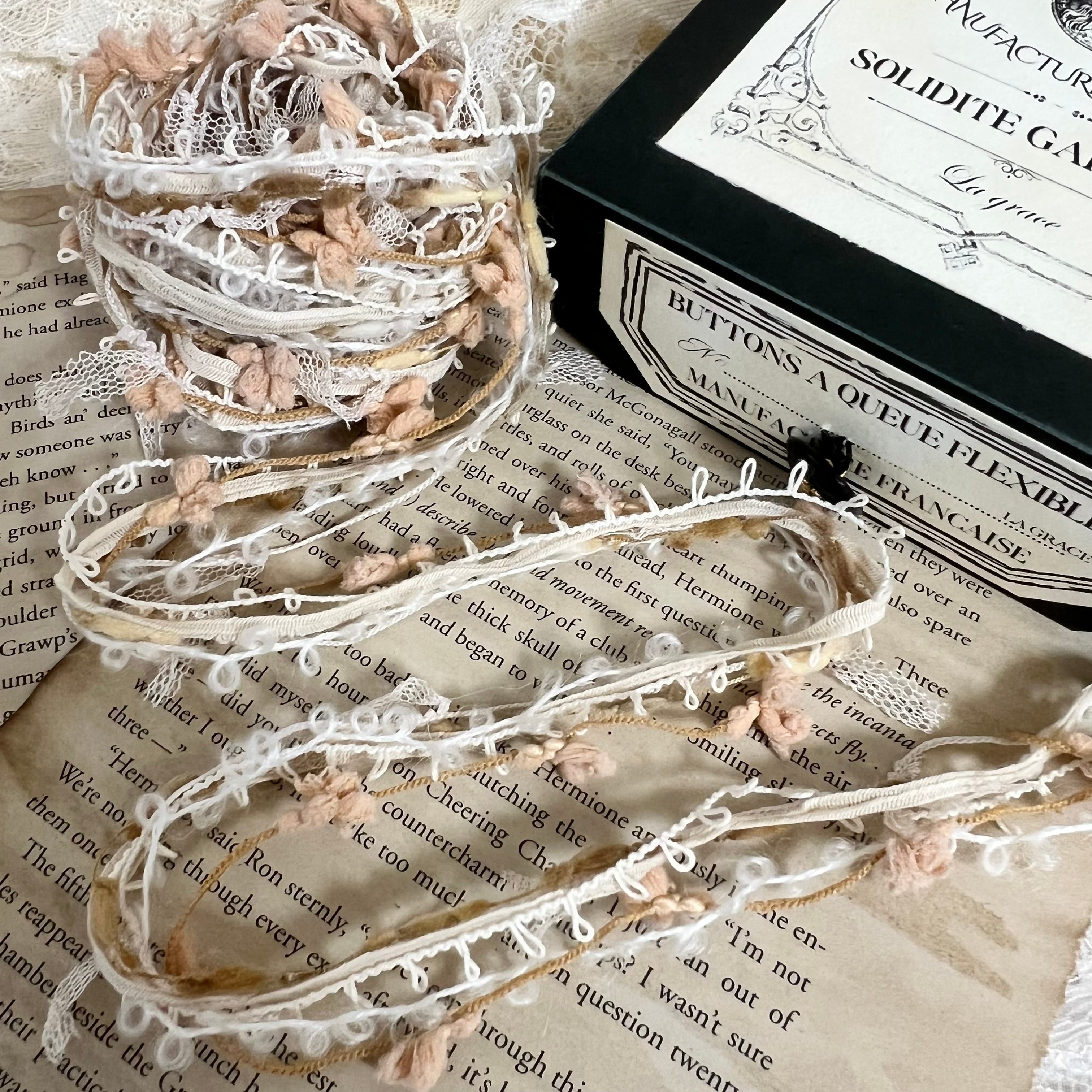 人気セール，HOT ハンドメイド刺繍リボンと引き揃え糸のヴィンテージ風