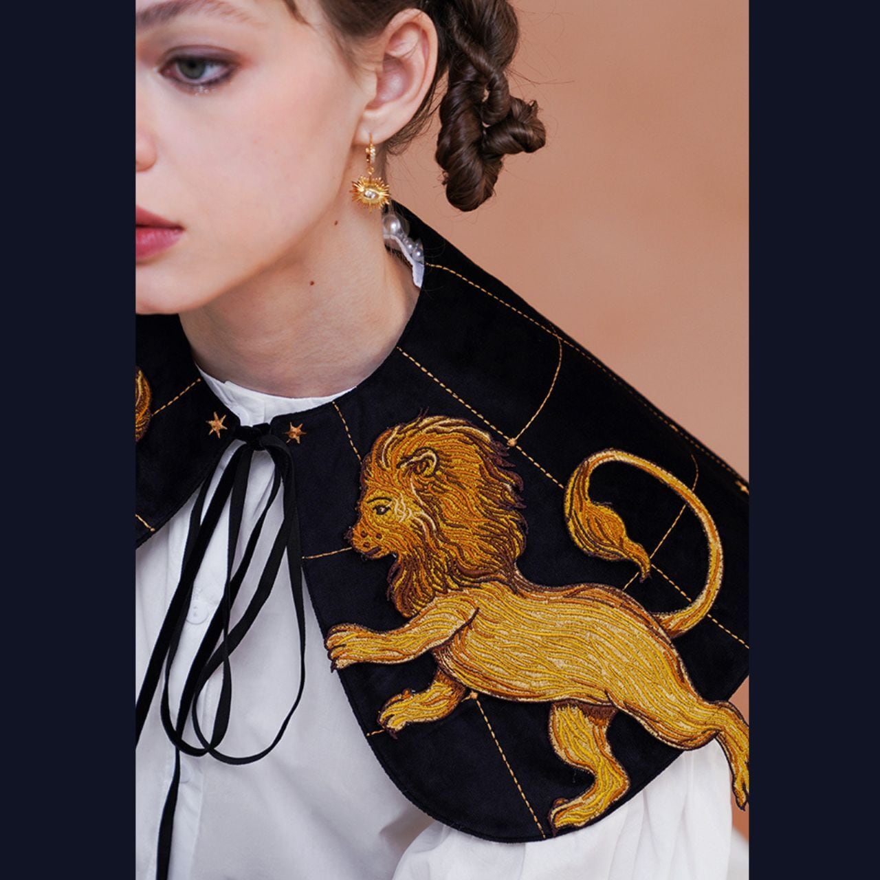 獅子座の輝く夜の空ケープ E00085 | EMMA GRAND