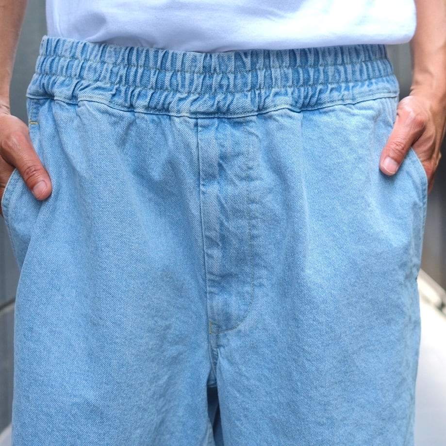 美品 Sans Limite デニム ハーフパンツ サンリミット ショーツ Sans limite(サンリミット) /ボクサーショーツ13.5ozデニム-indigo