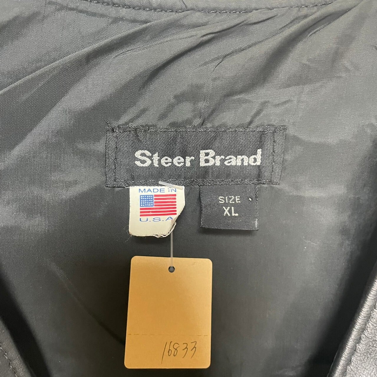 Made in USA】Steer Brand レザーベスト XL 刺繍 | 古着屋OLDGREEN