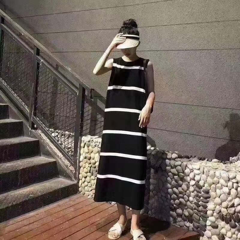 ボーダータンクワンピース　AJ12541-2018