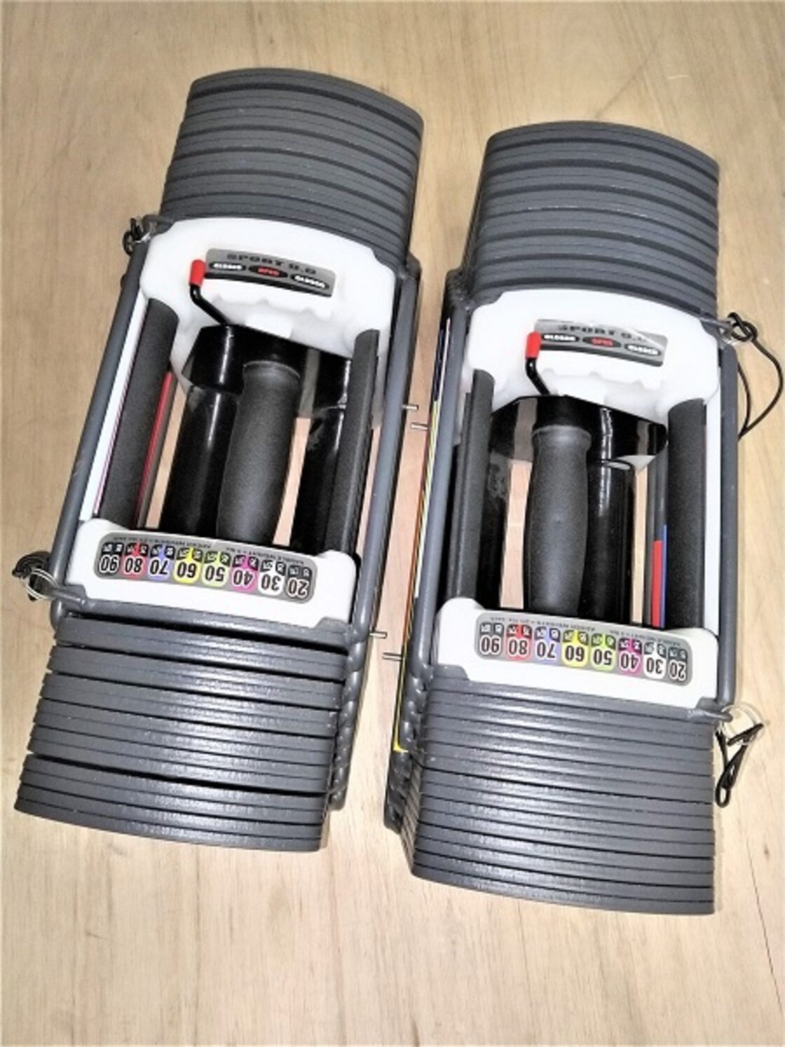 可変式ブロックダンベル 90ポンド（約41kg）×2 個【お持ち帰り限定 