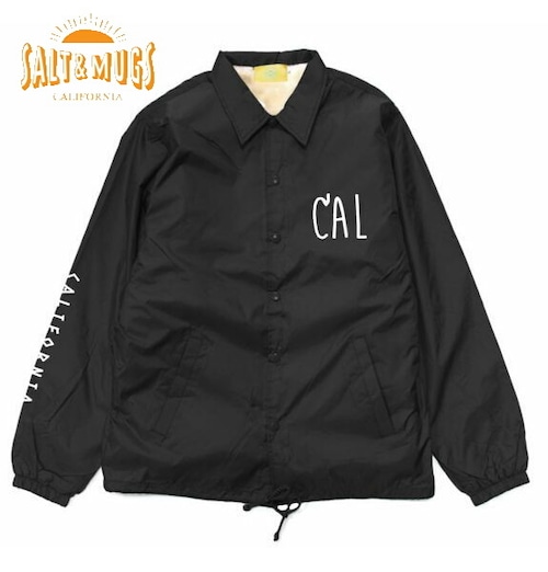 ソルトアンドマグス ジャケット コーチジャケット 裏ボア メンズ SALT&MUGS CROSS BOARD COACH JKT BLACK