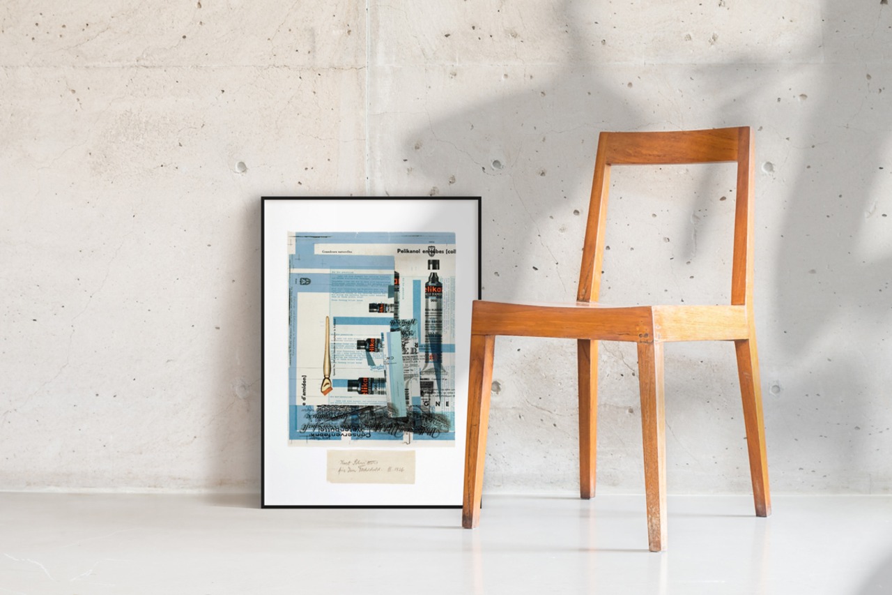 クルト・シュヴィッタース Fur Jan Tschichold コラージュ アートポスター メルツ絵画 ダダイズム メルツバウ 名画 絵画 ポスター アートパネル 特大 AP215 - 4