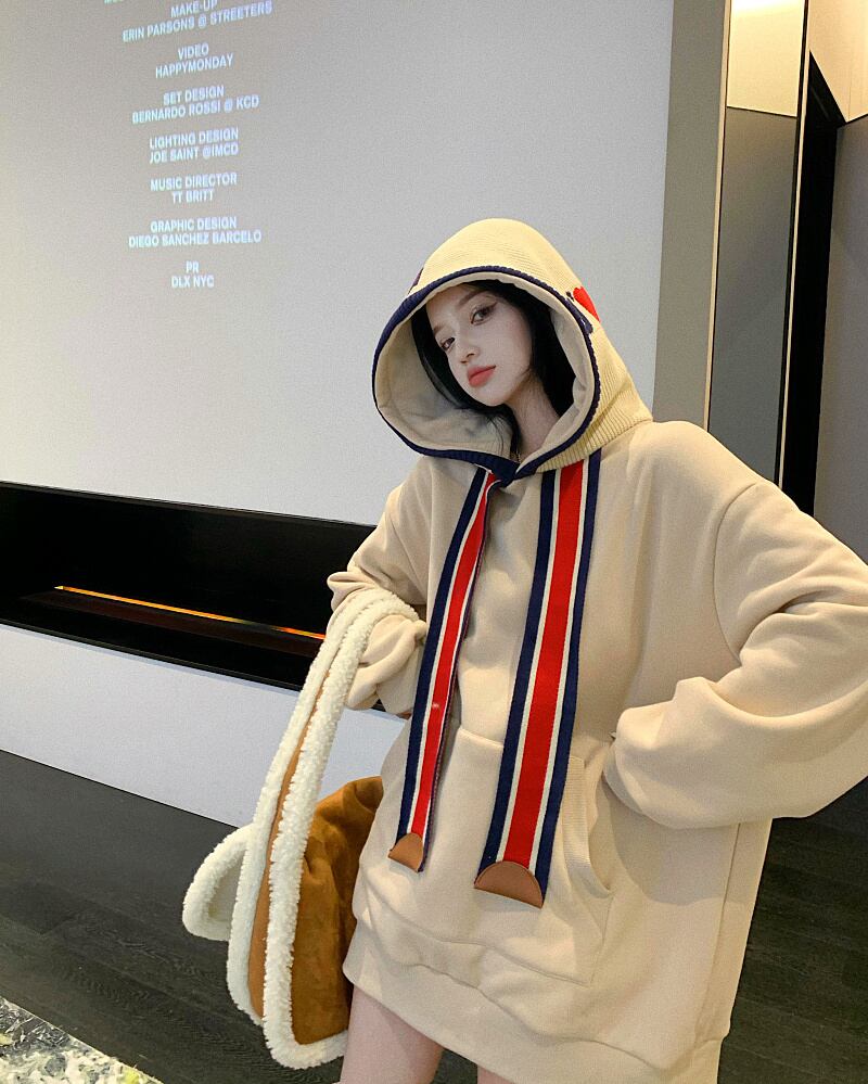 フードストライプカジュアルジャケット オータムウィンタールーズ 秋物 冬物 ブラックストロベリース99368253363