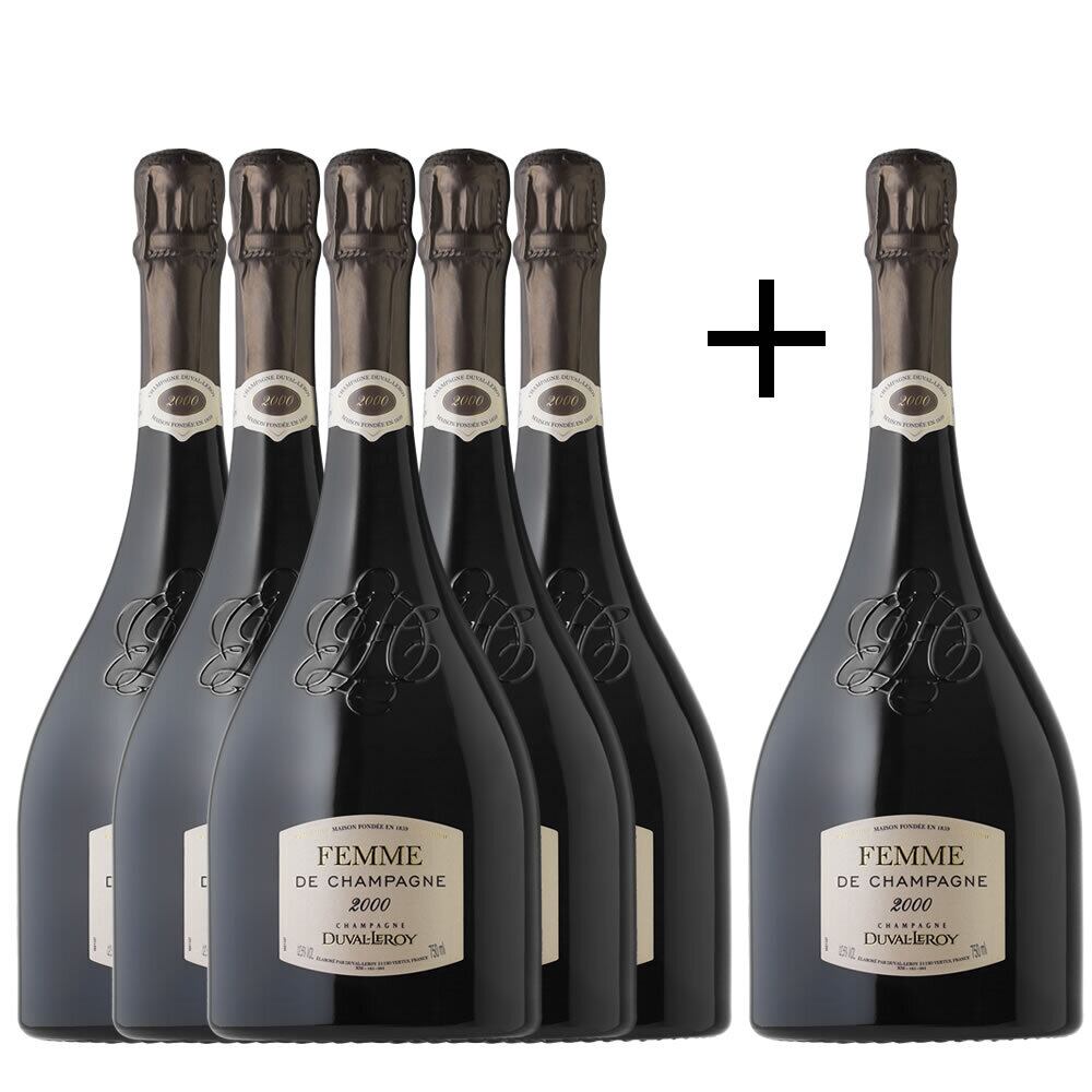 【5本＋1本無料】Duval Leroy　Femme de Champagne 2000  750ml　デュヴァル・ルロワ　ファム・ド・シャンパーニュ　グランクリュ　2000