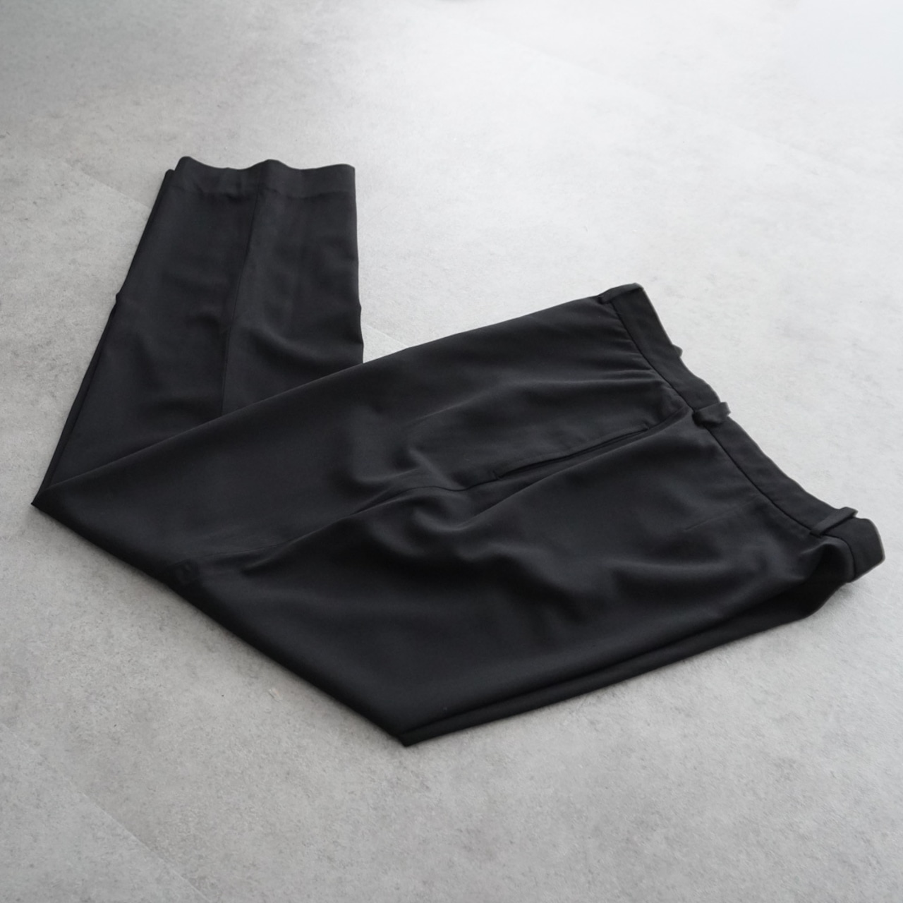 90s Giorgio Armani Classico Wool Dress Trousers black "Made in Italy" [W34L30相当]古着 - 1