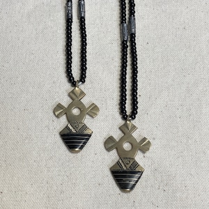 Tuareg  Cross Metal Mix Petit Necklace
