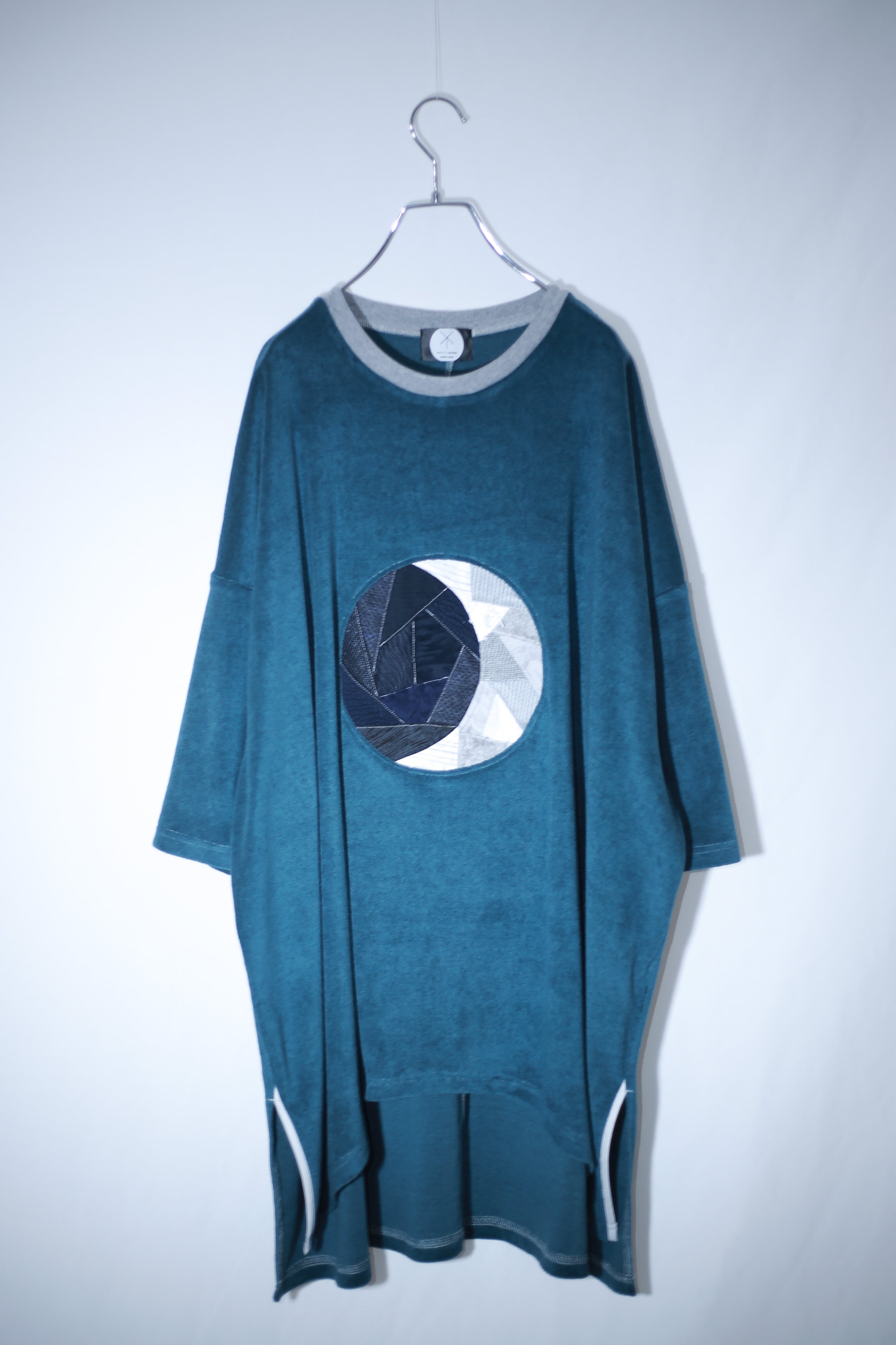 Slit-T-shirts ○ (aqua marine)
