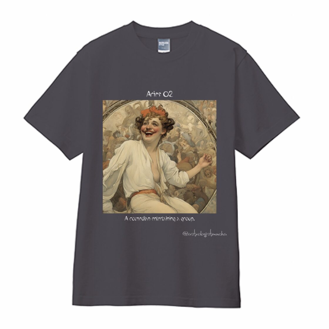 牡羊座2度 Tシャツ ダークグレー | Pay ID