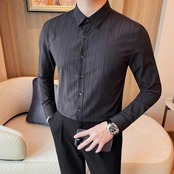 formal black shirt tops 00296