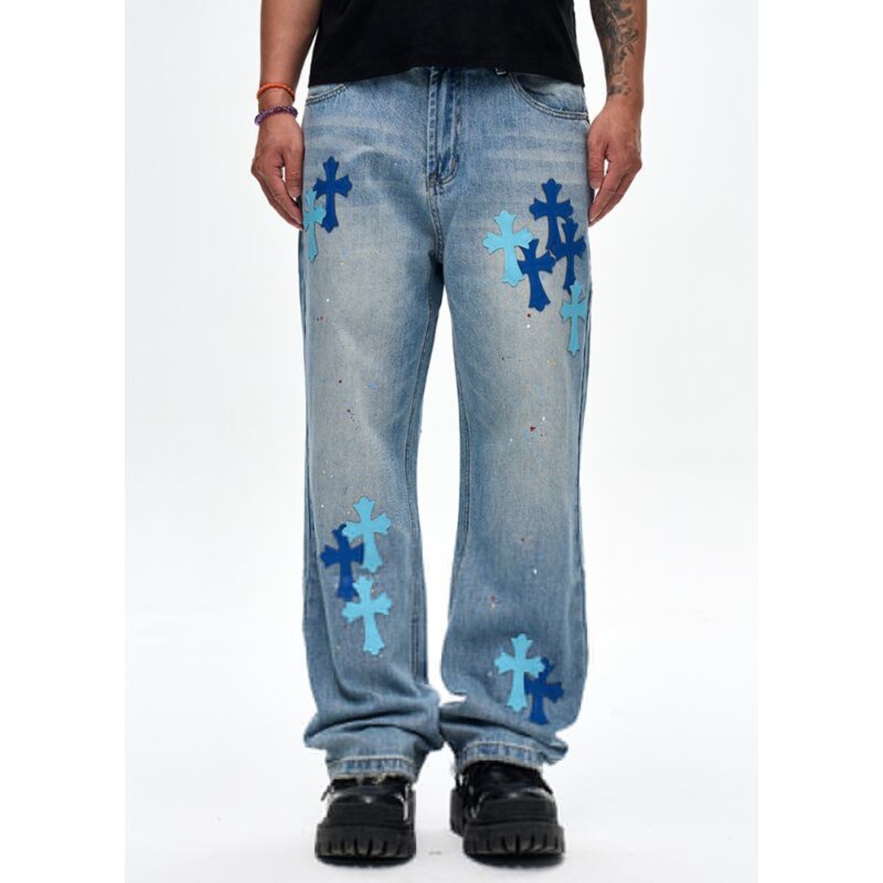 Cross Patch blue Denim - 4
