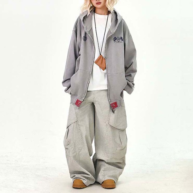 エンブレムミックスアーバンムードジップフーディ 2col   R01633