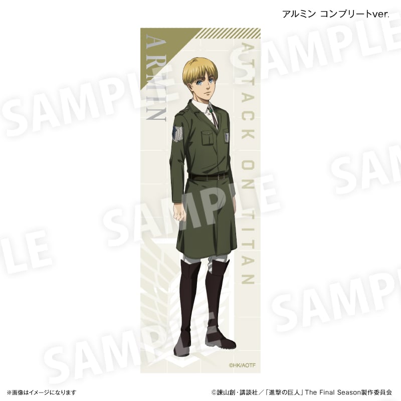 進撃の巨人 JAPAN Shop Anique アルミン 缶バッジ ジャケット イメージソング きゃにめ限定 ピンズ・ピンバッジ・缶バッジ