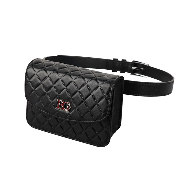 ベルト付き　ウエストポーチ　レザー