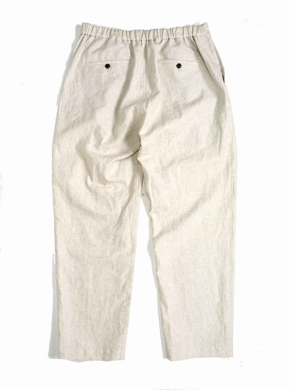 Linen Cotton Herringbone Trousers