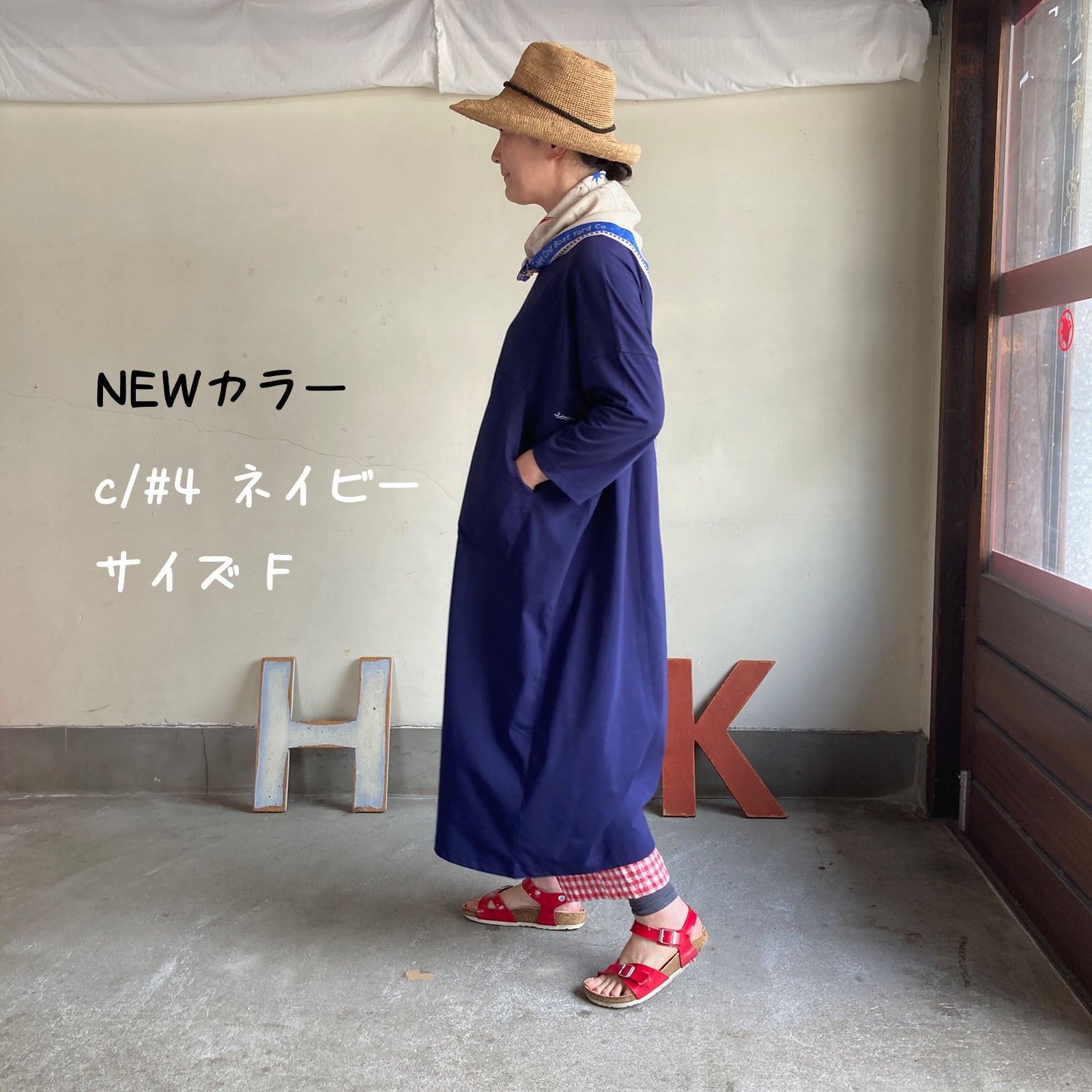 Workポケ八分袖ワンピース Girl'sTシャツ 61C31 サイズ F | 快晴堂