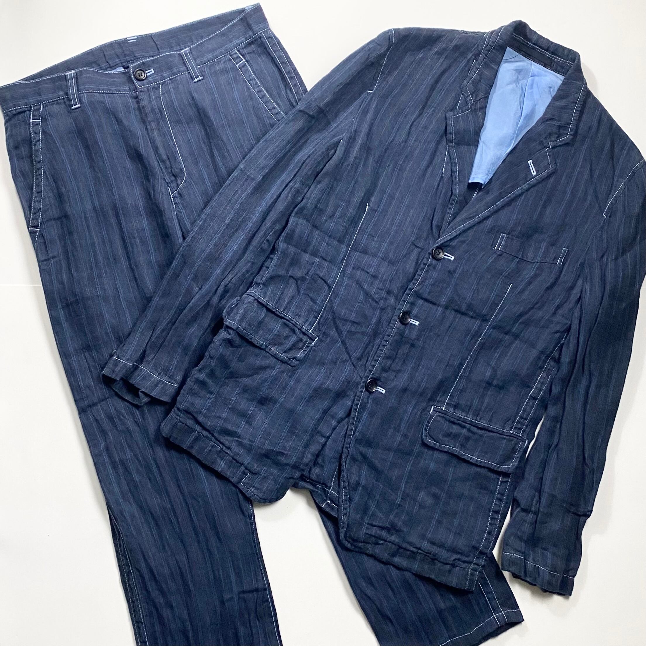 2006SS COMME des GARCONS HOMME linen set-up | NOIR ONLINE