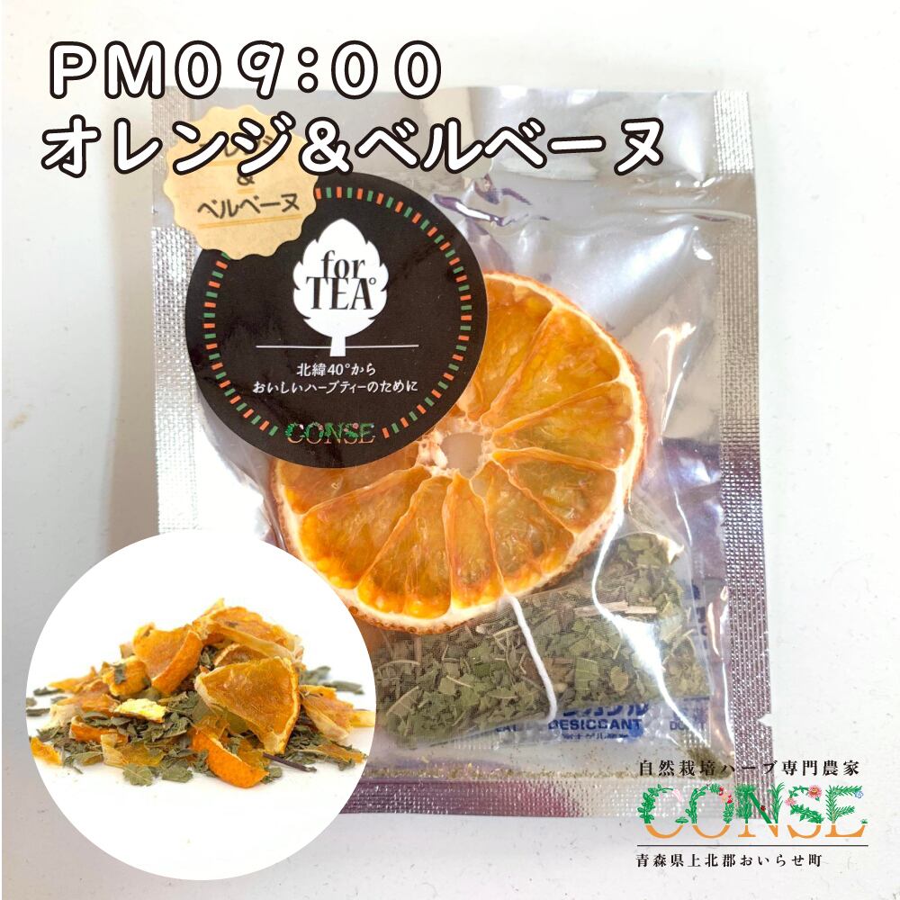 PM09:00 オレンジ＆ベルベーヌ（ティーバッグ1包入り） | CONSE FARM