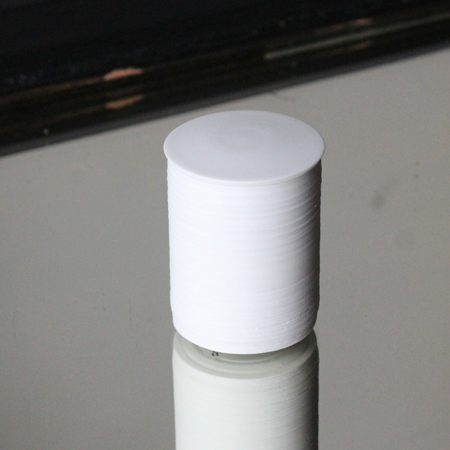 【中里博恒】白磁焼締　茶入　E