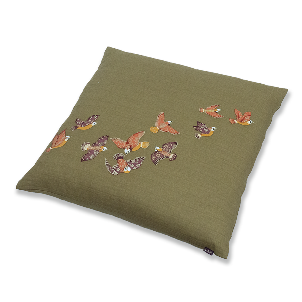 雅 座布団(カバーのみ)都鳥 GR(グリーン)55×59