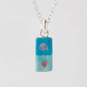 UNIQUE purple & aqua - necklace -