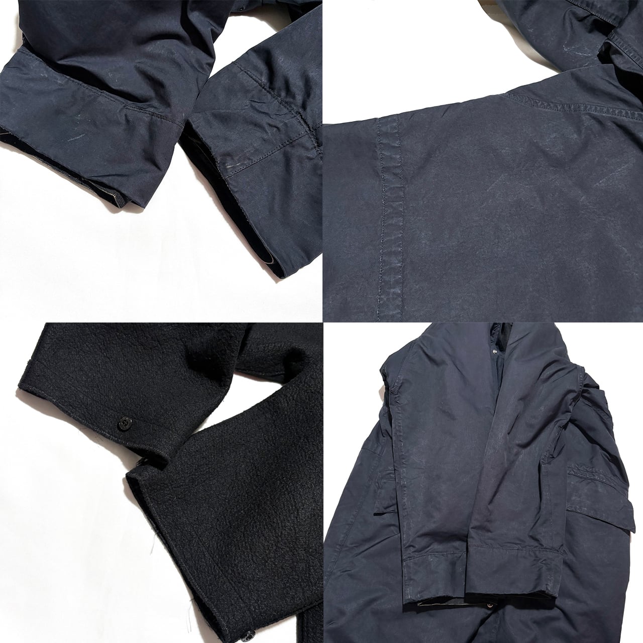 STONE ISLAND 2006AW Vintage Navy Long Coat XL Dutch Rope Liner