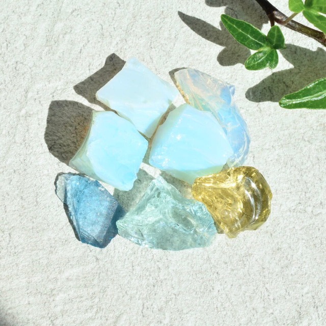 インドネシア産アンダラクリスタル原石  ちびっこアンダラいっぱいセットB