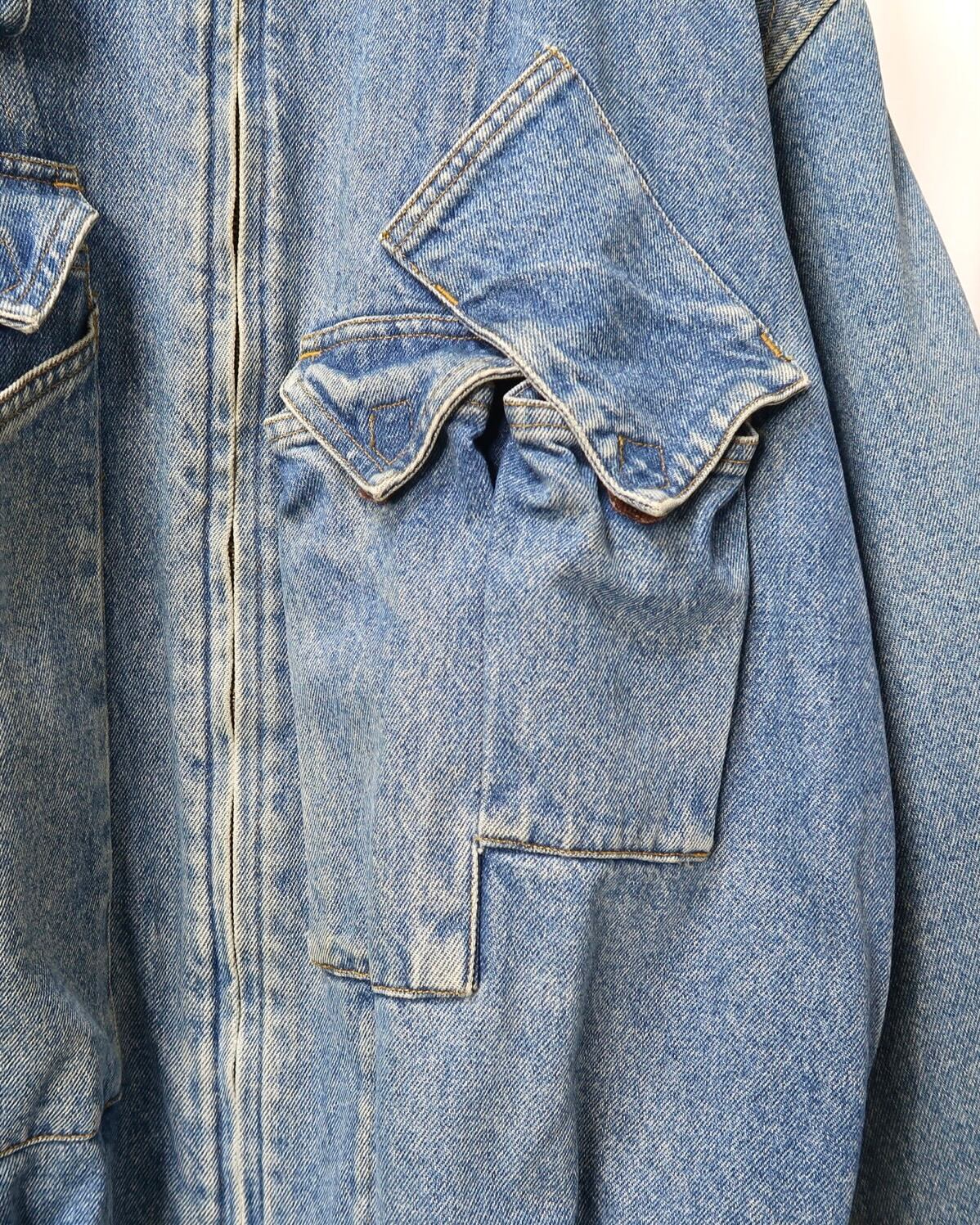 1980s KATHARINE HAMNETT denim cargo bomber jacket | gamustore