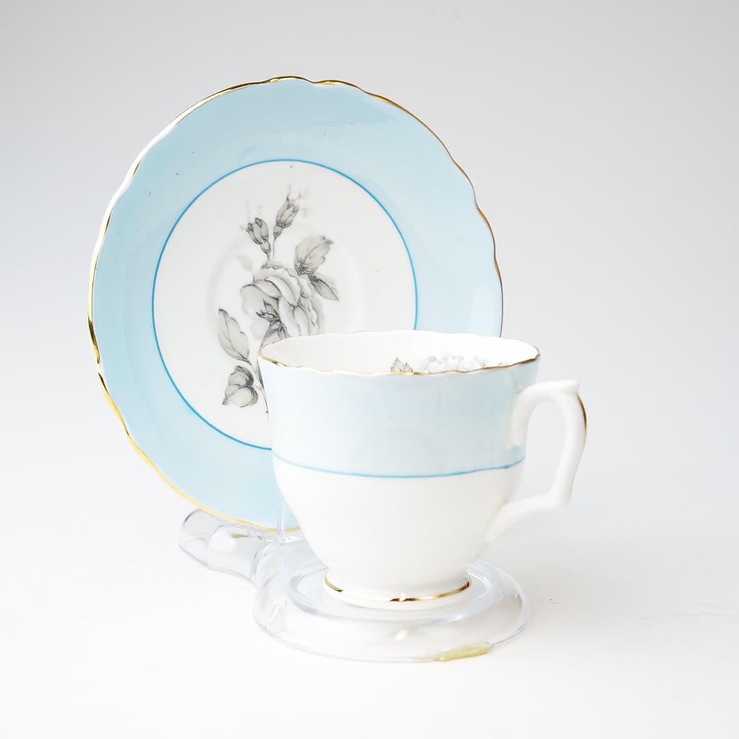 Crown Staffordshire クラウンスタッフォードシャー 水色 ビンテージ