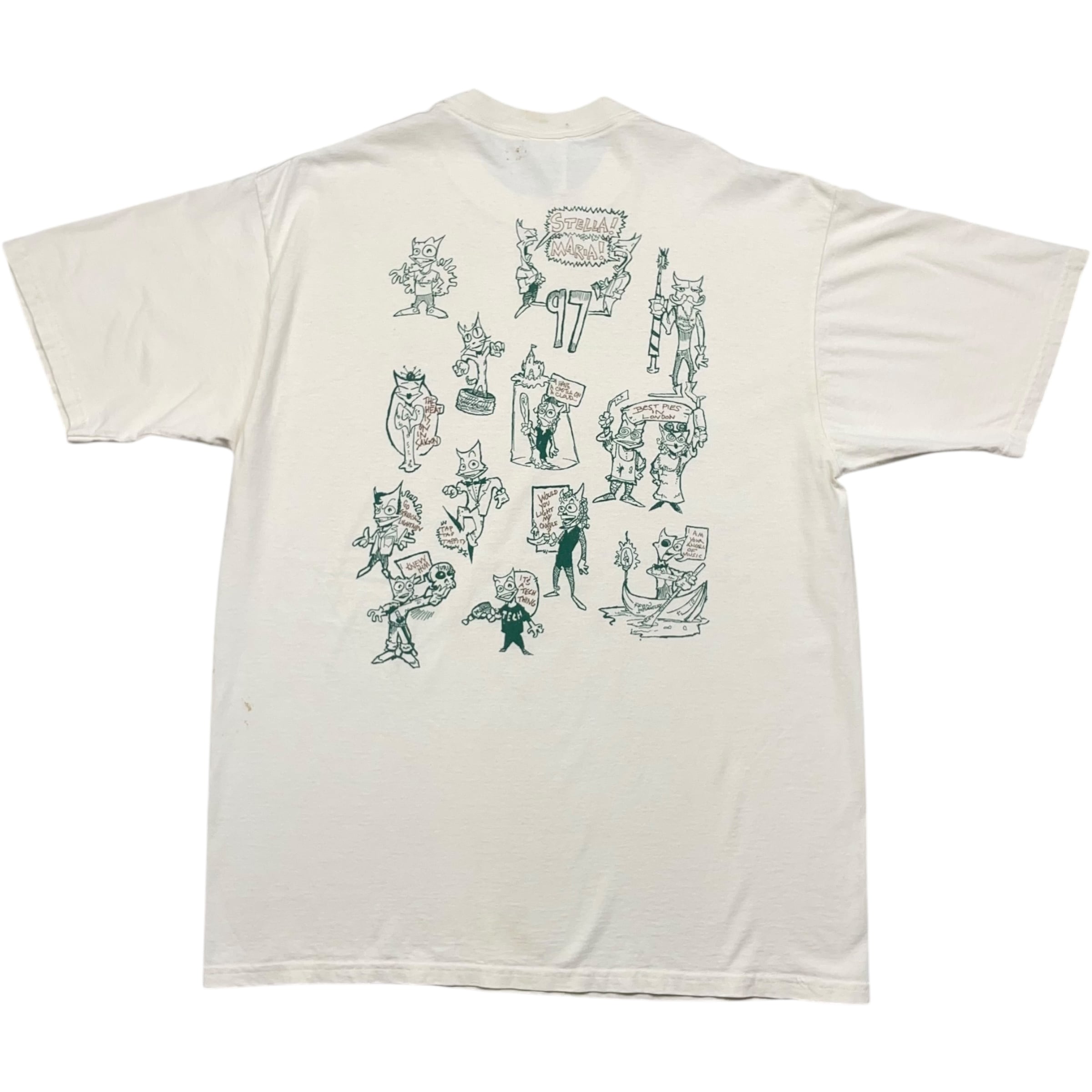 《XL》JERZEES ジャージーズ Tシャツ 両面プリント アニマルプリント USA製 90年代 vintage no.3285