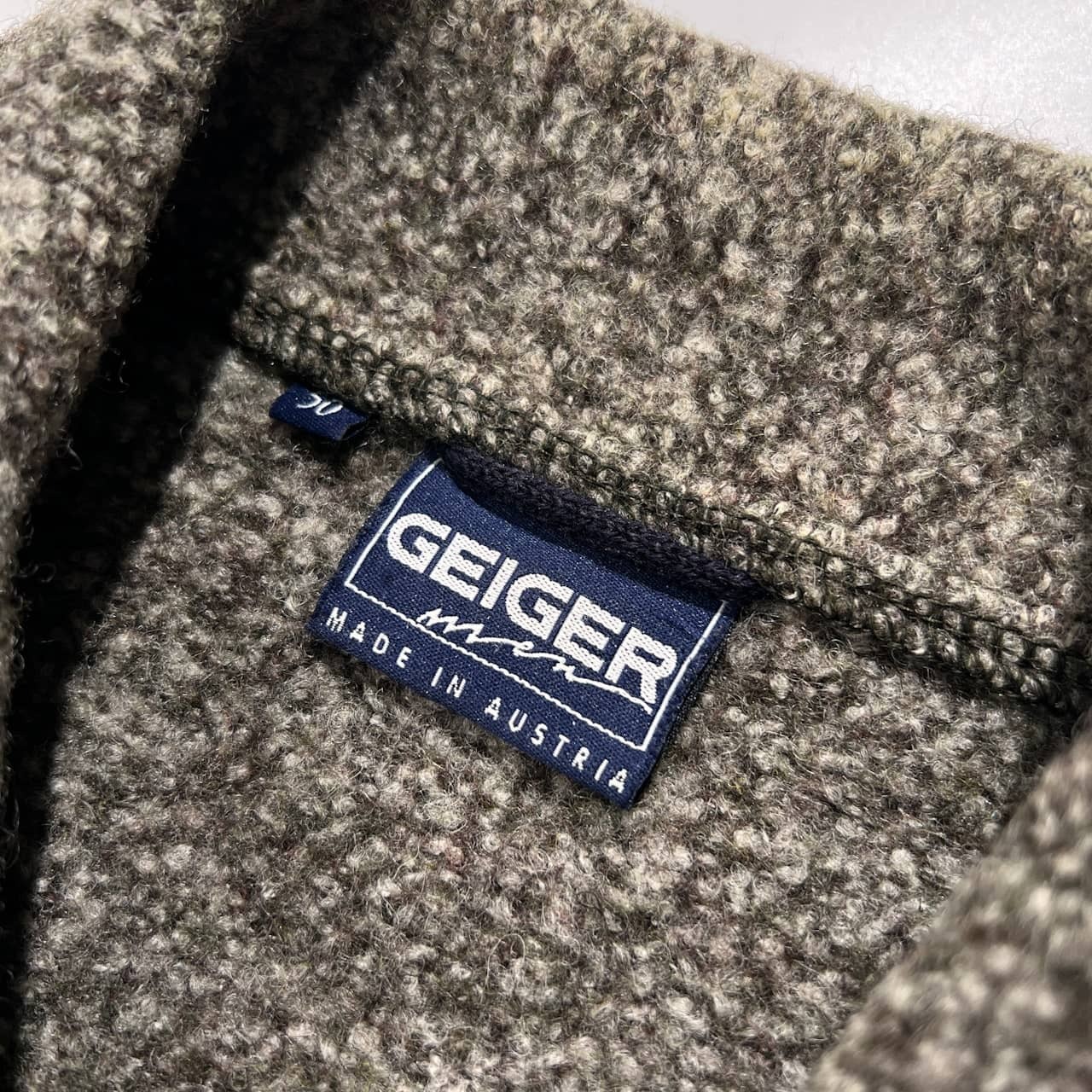 90s オーストラリア製 GEIGER ガイガー モールウール コート ジャケット サイズ 50 /チロリアン/ビンテージ/グレー系